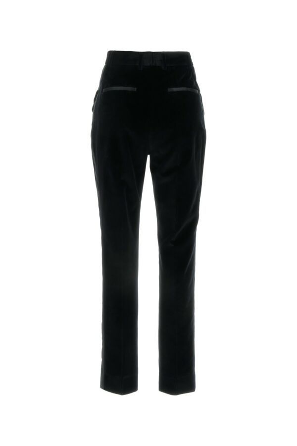 Dolce & Gabbana Black Velvet Pant Size 27" / US 4 / IT 40 - 4 Thumbnail
