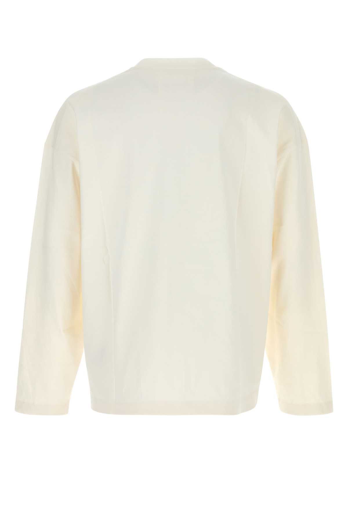 Jil Sander White Cotton T-Shirt Size US L / EU 52-54 / 3 - 2 Thumbnail