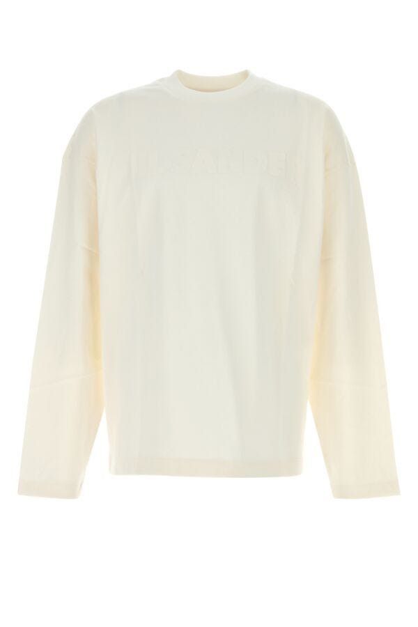 Jil Sander White Cotton T-Shirt Size US M / EU 48-50 / 2 - 3 Thumbnail