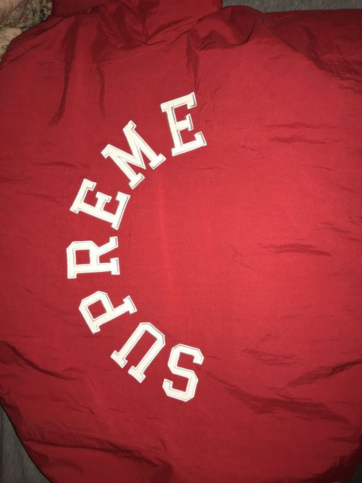 Supreme champion puffy shop jacket red