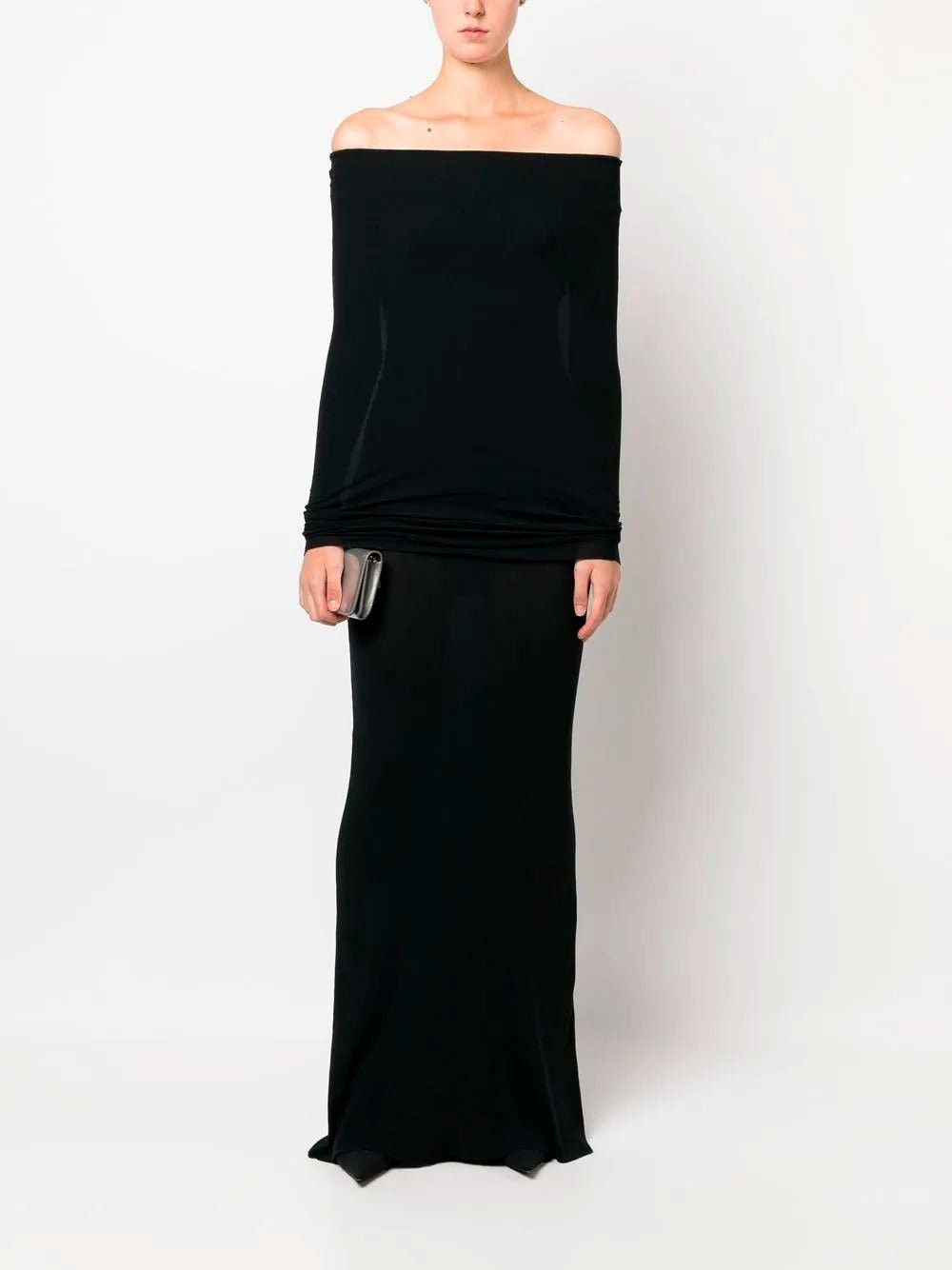 Balenciaga RARE COUTURE Boat Collar Double Layer Dress Size L / US 10 / IT 46 - 2 Thumbnail
