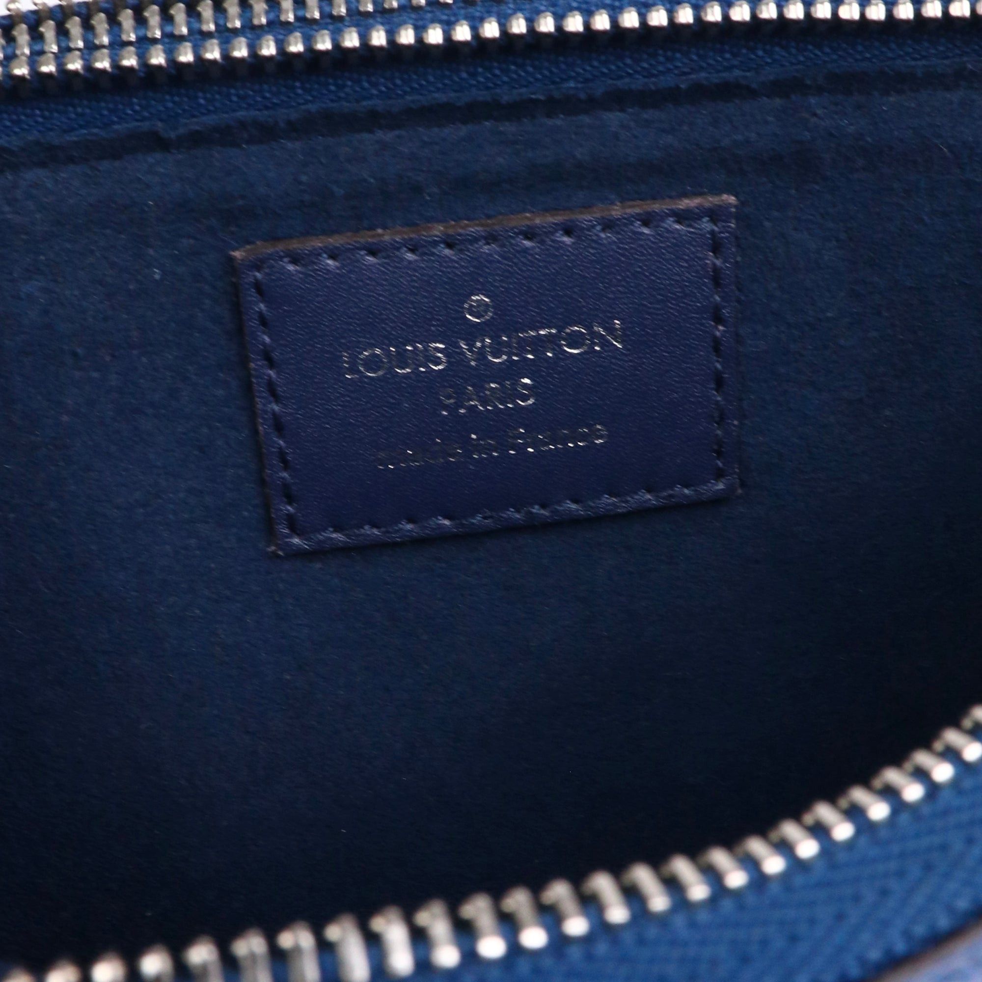Louis Vuitton LOUIS VUITTON - Louis Vuitton Double Zip Pouch in blue Escale coated canvas Size ONE SIZE - 9 Thumbnail
