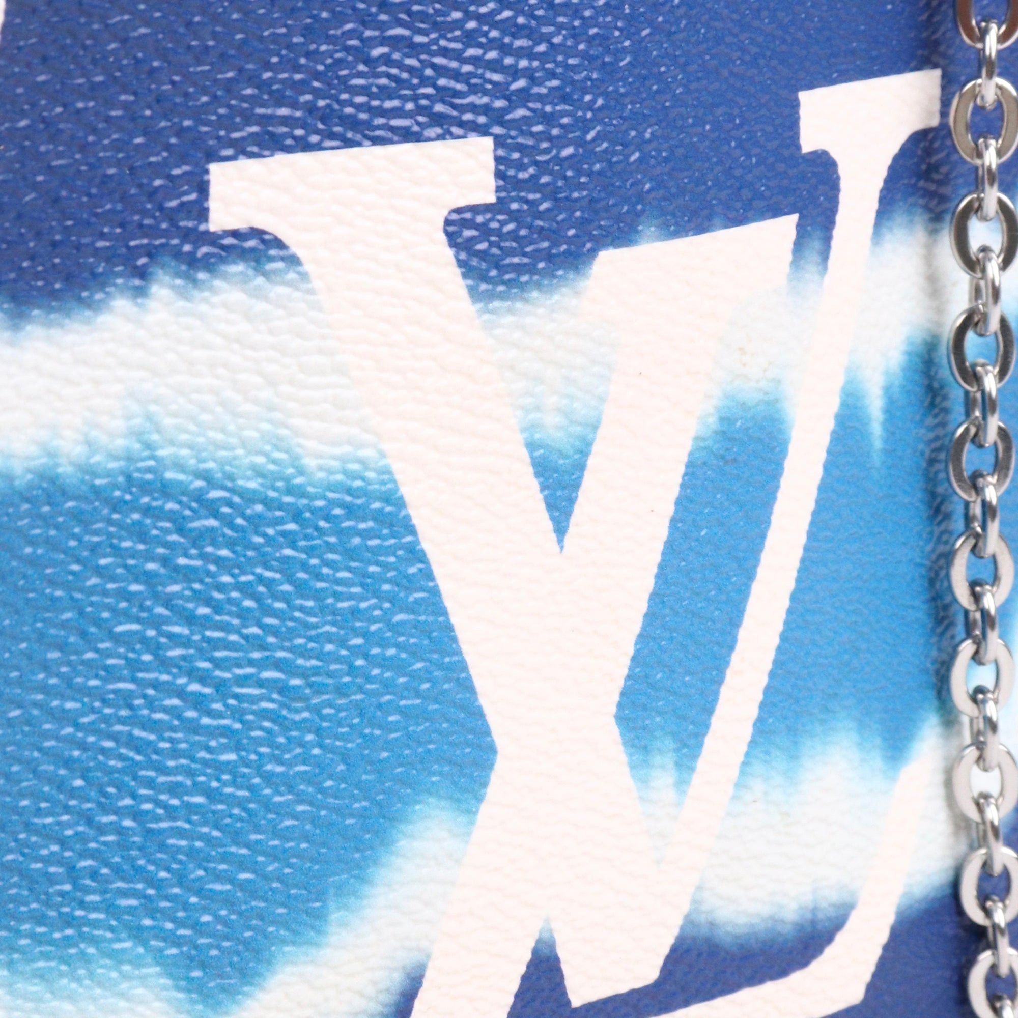 Louis Vuitton LOUIS VUITTON - Louis Vuitton Double Zip Pouch in blue Escale coated canvas Size ONE SIZE - 5 Thumbnail