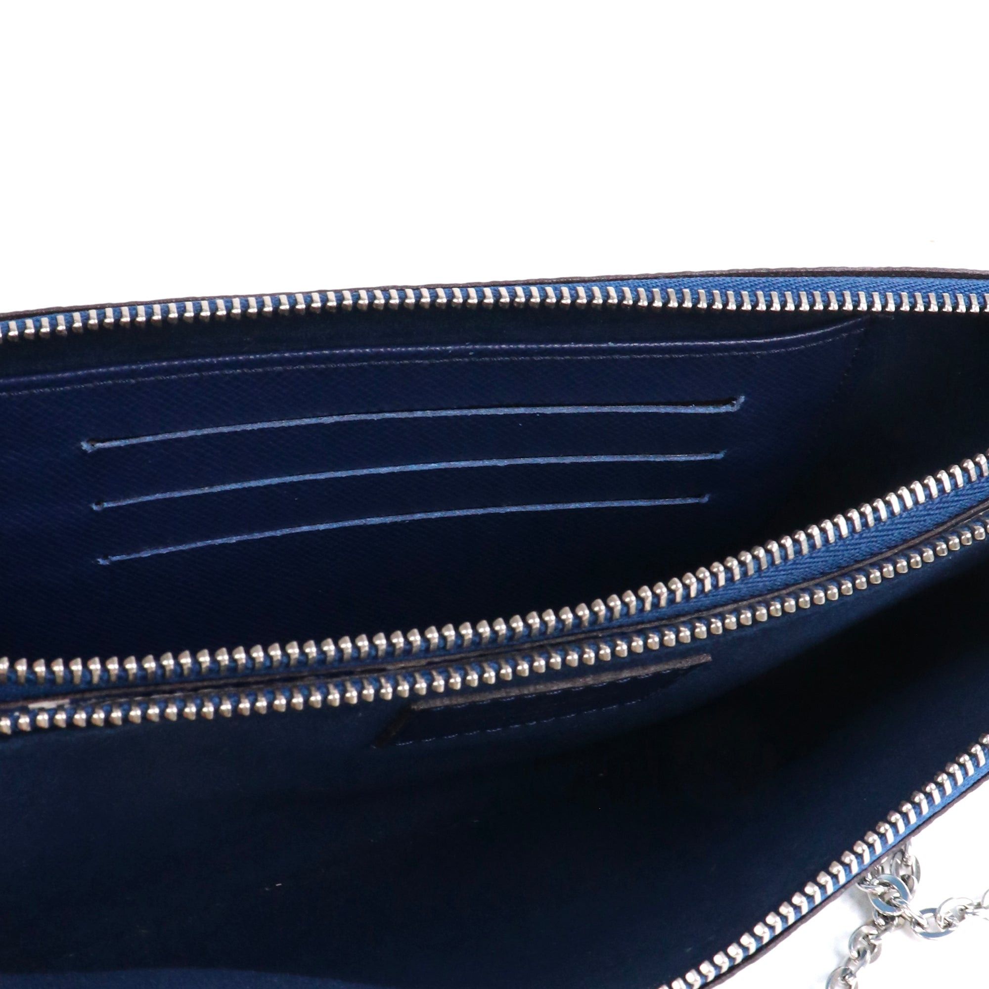 Louis Vuitton LOUIS VUITTON - Louis Vuitton Double Zip Pouch in blue Escale coated canvas Size ONE SIZE - 10 Thumbnail