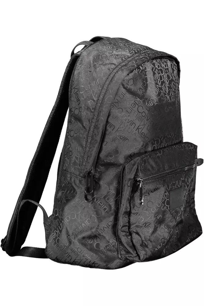 Calvin Klein Black Polyester Men Men's Backpack Size ONE SIZE - 3 Thumbnail