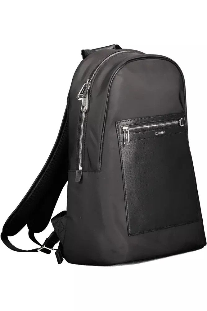 Calvin Klein Black Polyester Men Men's Backpack Size ONE SIZE - 3 Thumbnail