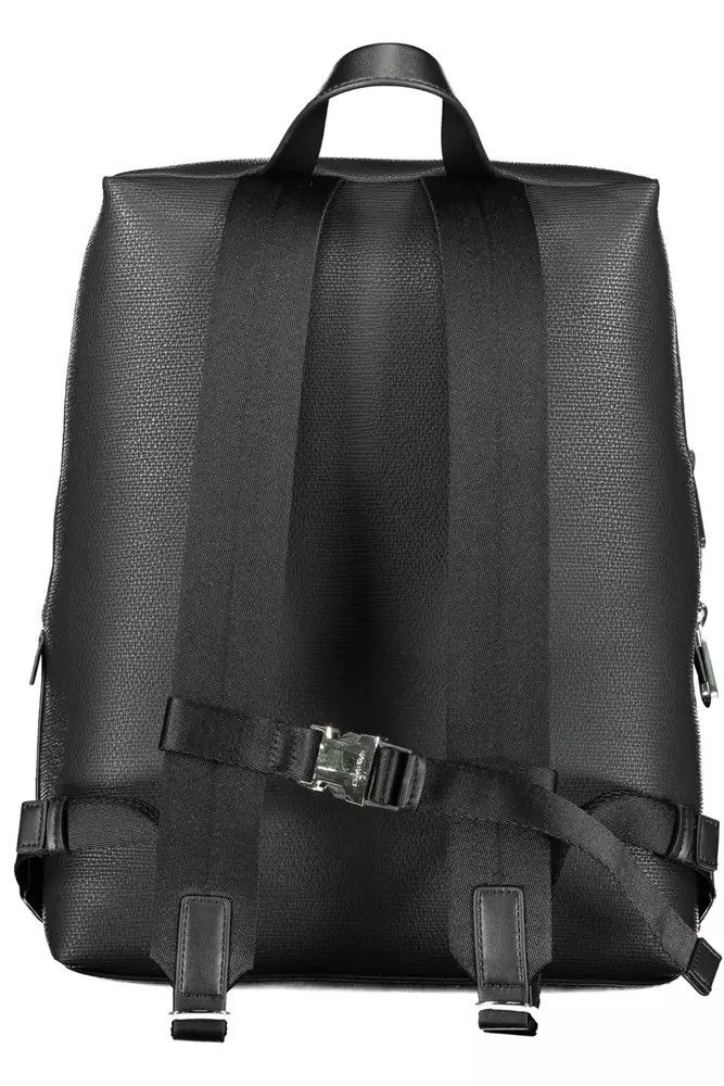 Calvin Klein Black Polyester Men Men's Backpack Size ONE SIZE - 2 Thumbnail