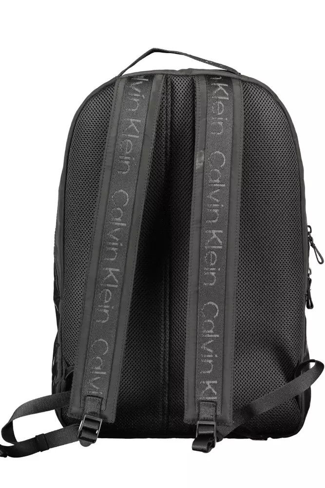 Calvin Klein Black Polyester Men Men's Backpack Size ONE SIZE - 2 Thumbnail
