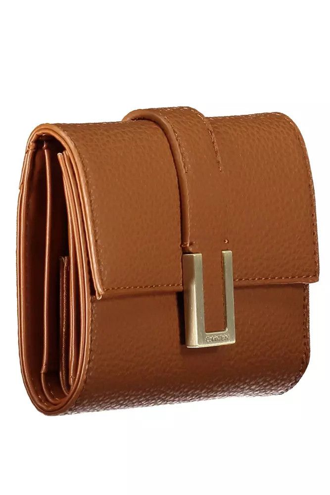 Calvin Klein Brown Polyester Women Women's Wallet Size ONE SIZE - 3 Thumbnail