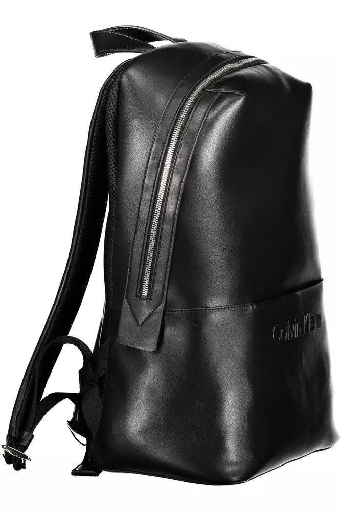 Calvin Klein Black Polyester Men Men's Backpack Size ONE SIZE - 3 Thumbnail