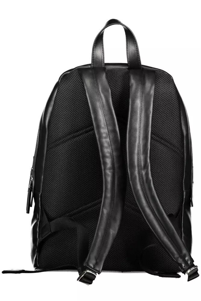 Calvin Klein Black Polyester Men Men's Backpack Size ONE SIZE - 2 Thumbnail