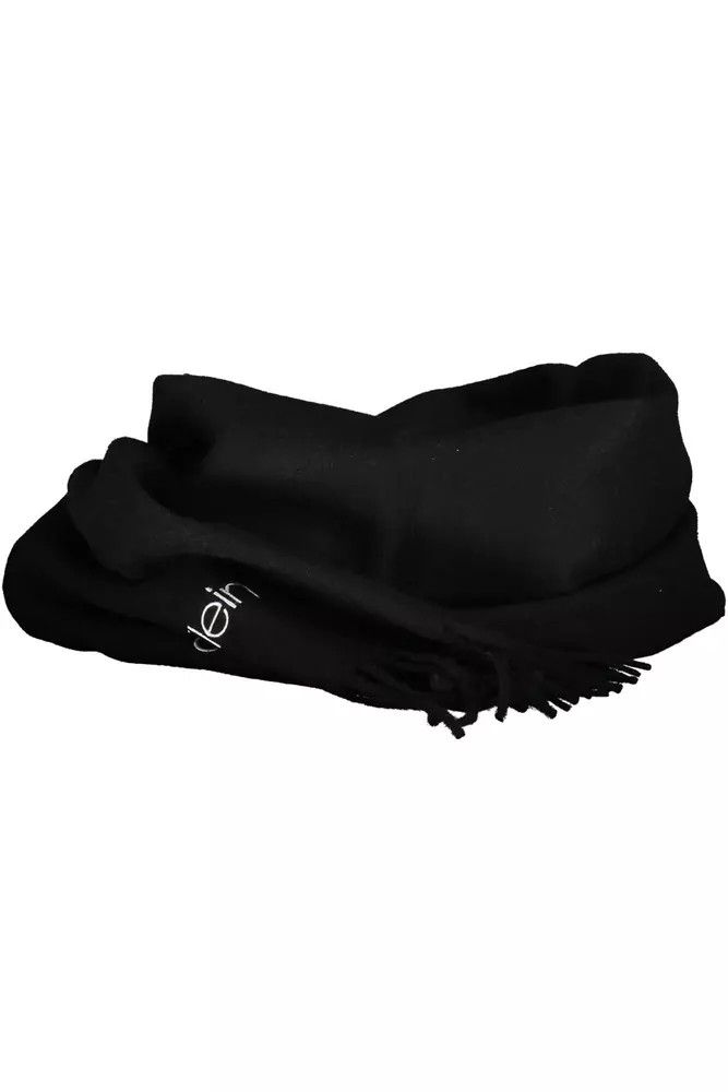 Calvin Klein Black Acrylic Men Men's Scarf Size ONE SIZE - 2 Thumbnail