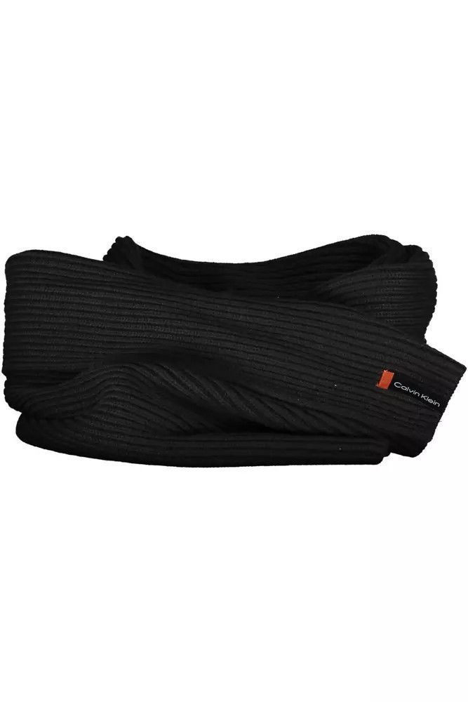 Calvin Klein Black Cotton Men Scarf Men's Set Size ONE SIZE - 2 Thumbnail