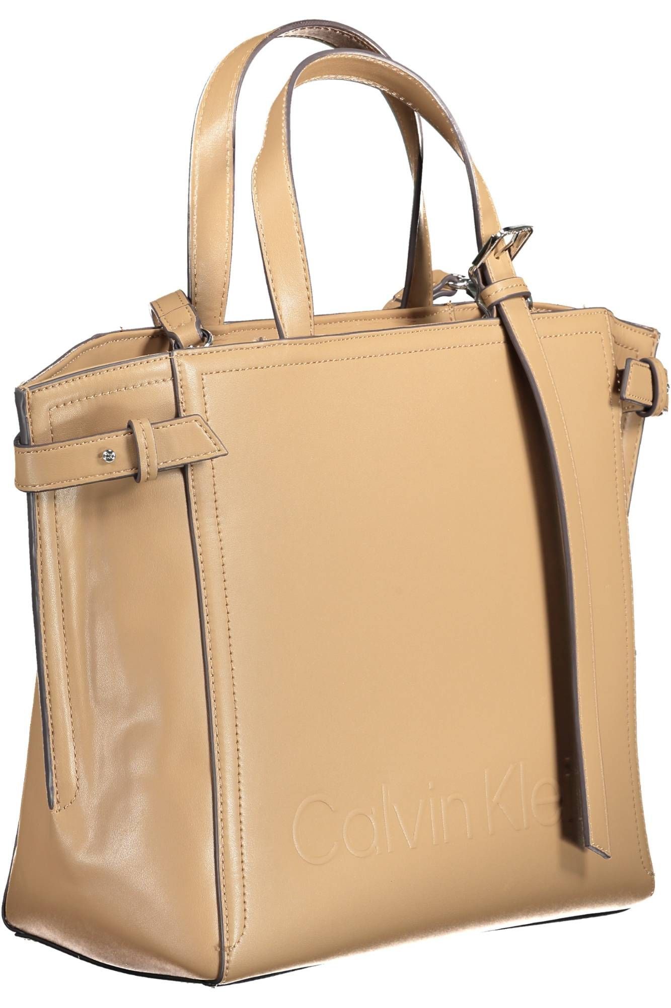 Calvin Klein Brown Polyester Women Women's Handbag Size ONE SIZE - 3 Thumbnail