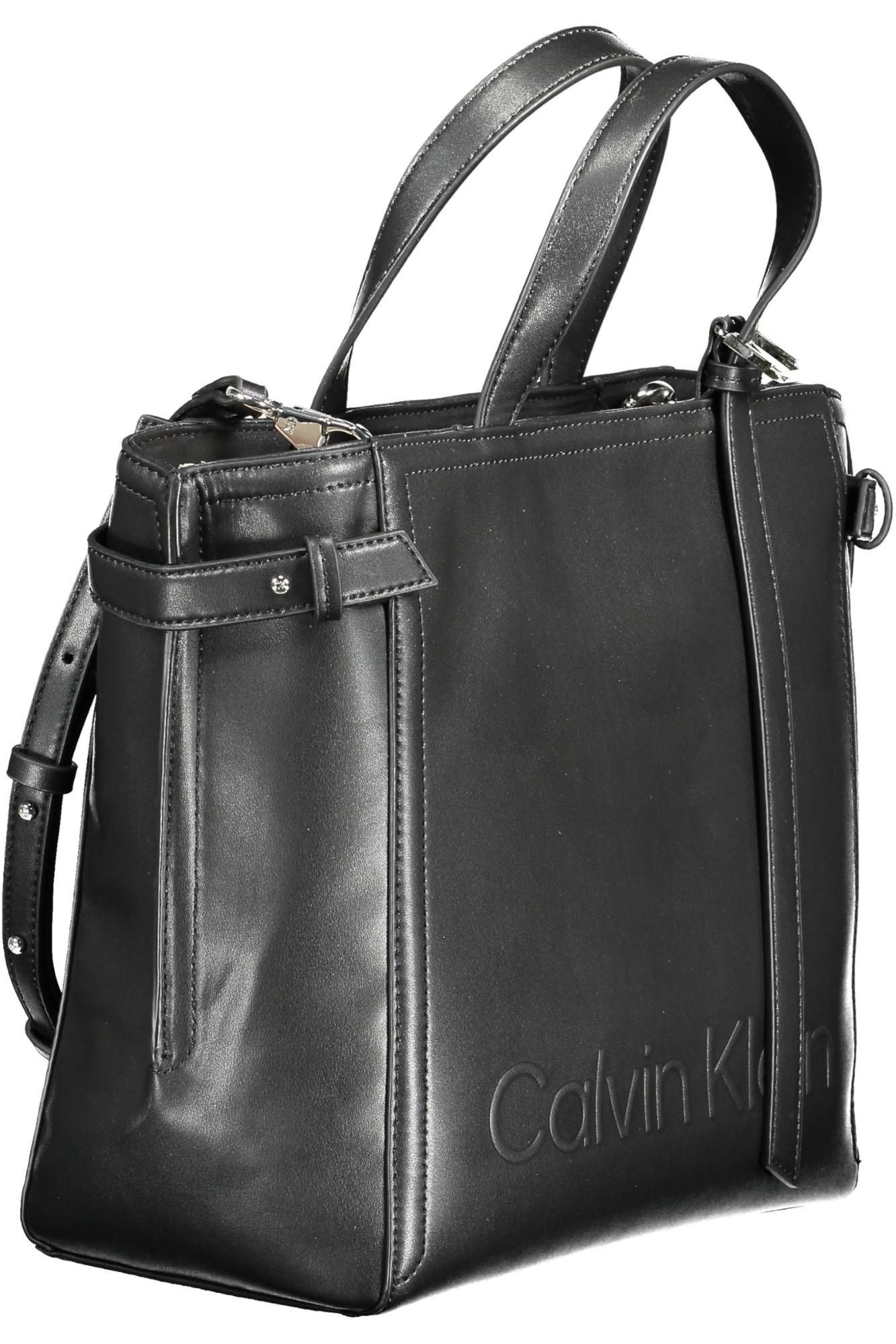 Calvin Klein Black Polyester Women Women's Handbag Size ONE SIZE - 3 Thumbnail