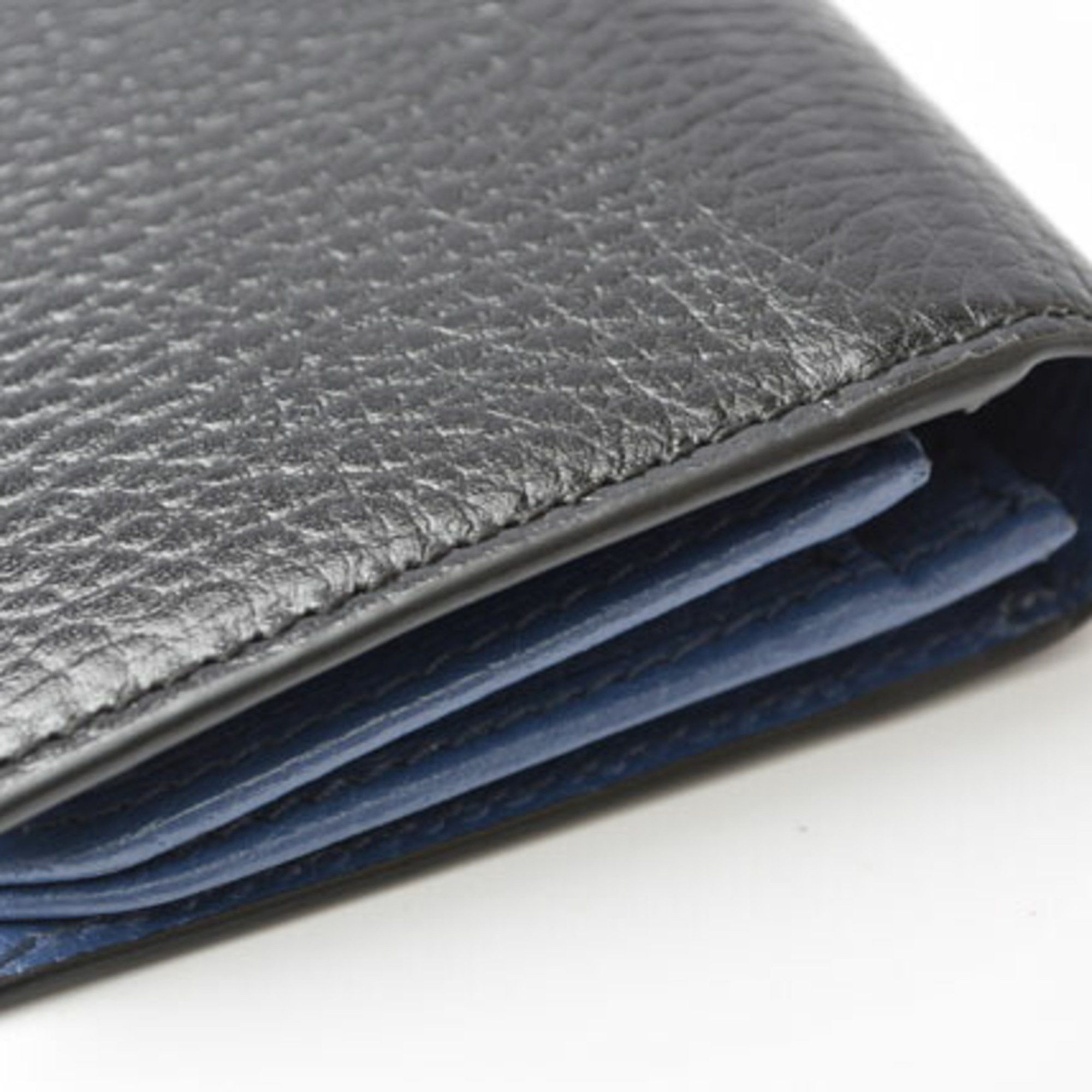 Gucci Gucci Wallet Men's Bi-fold GUCCI Long Interlocking G INTERLOCKING Bicolor Black Blue 610467 CAO2N 1040 Size ONE SIZE - 11 Thumbnail