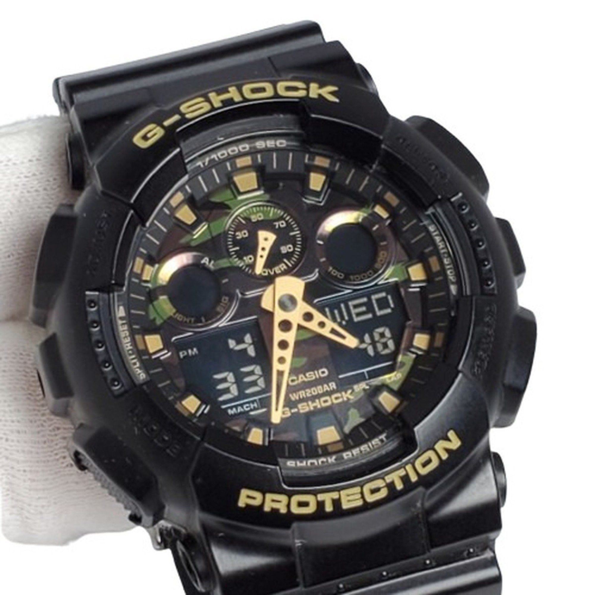 Casio G-SHOCK CASIO Watch GA-100CF-1A9JF Big Case Face Camouflage Dial Series Ana-Digi Digi-Ana Quartz World Time Men's Kaizuka Store ITBMCIQQCBUS Size ONE SIZE - 4 Thumbnail