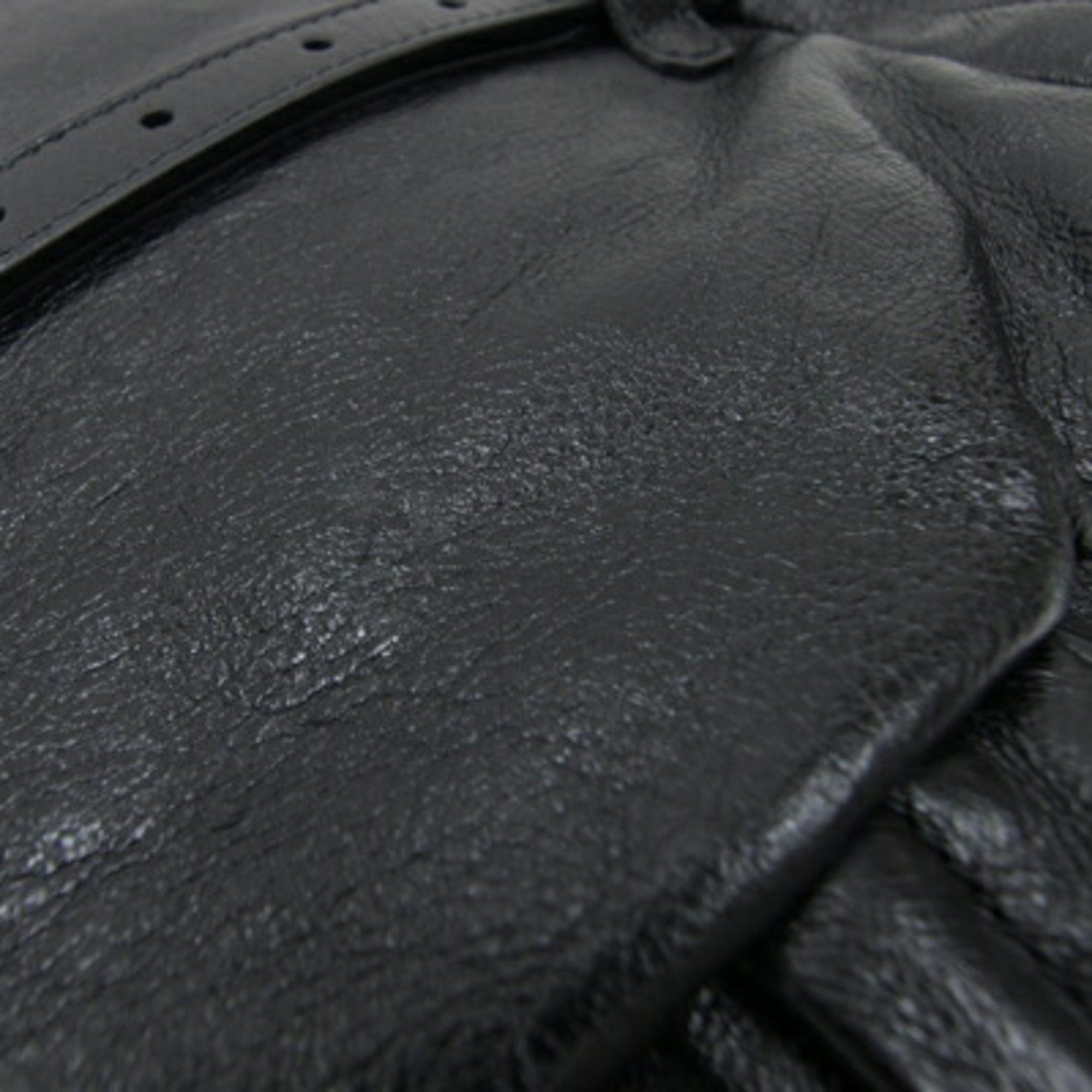 Gucci Gucci Tote Bag Drawstring 725664 Black Leather Lining GG Men Women GUCCI Size ONE SIZE - 4 Thumbnail