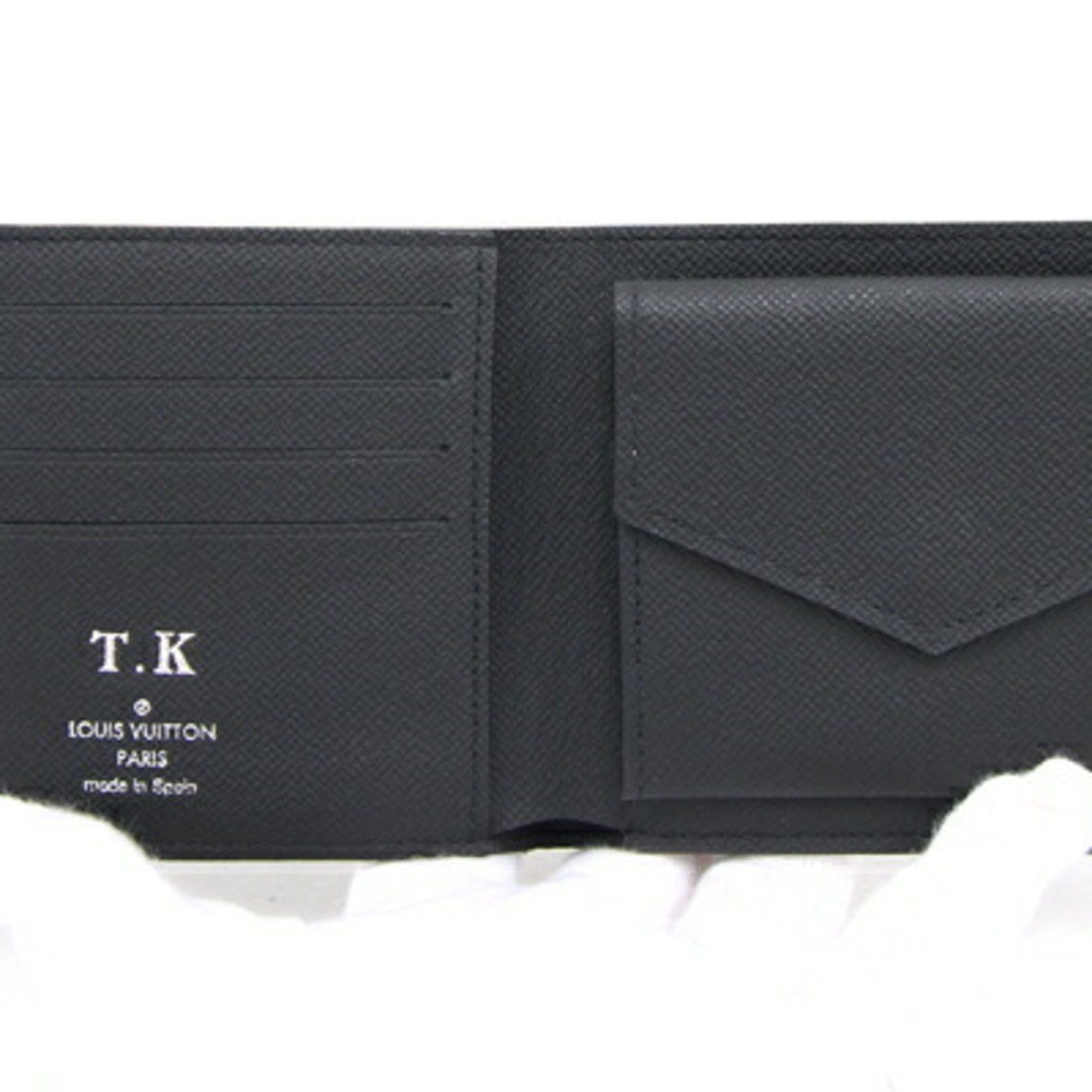 Louis Vuitton Louis Vuitton Bi-fold Wallet Monogram Eclipse Portefeuille Marco NM M62545 Compact Folding Men's LOUIS VUITTON Size ONE SIZE - 4 Thumbnail