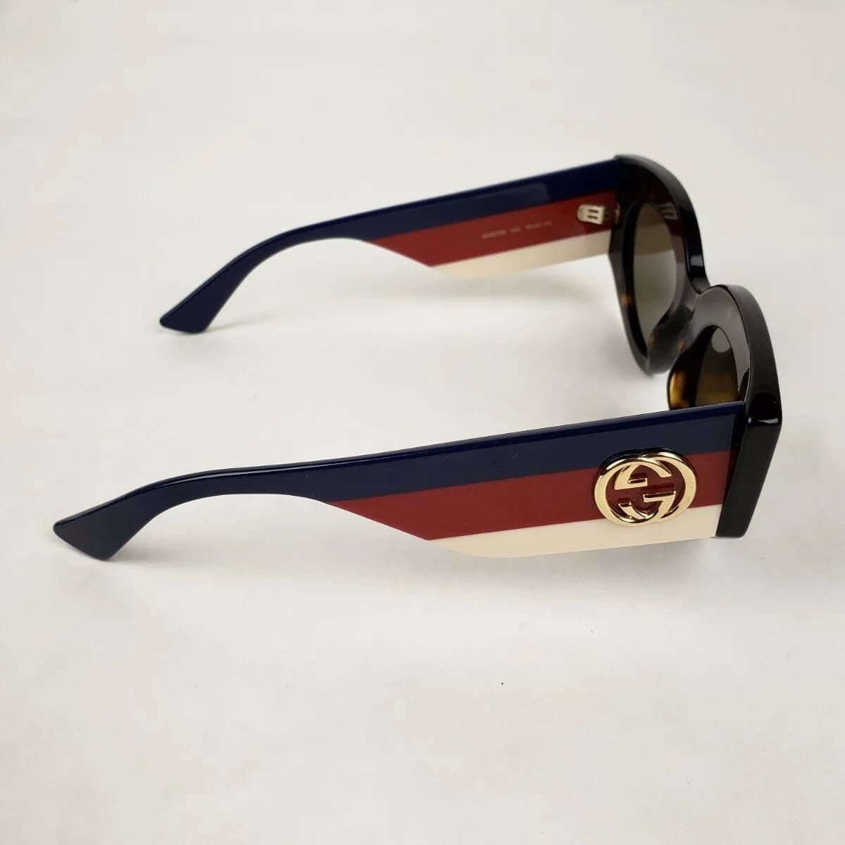Gucci Havana Oversized Cat Eye Acetate Sylvie Web Sunglasses Size ONE SIZE - 4 Thumbnail