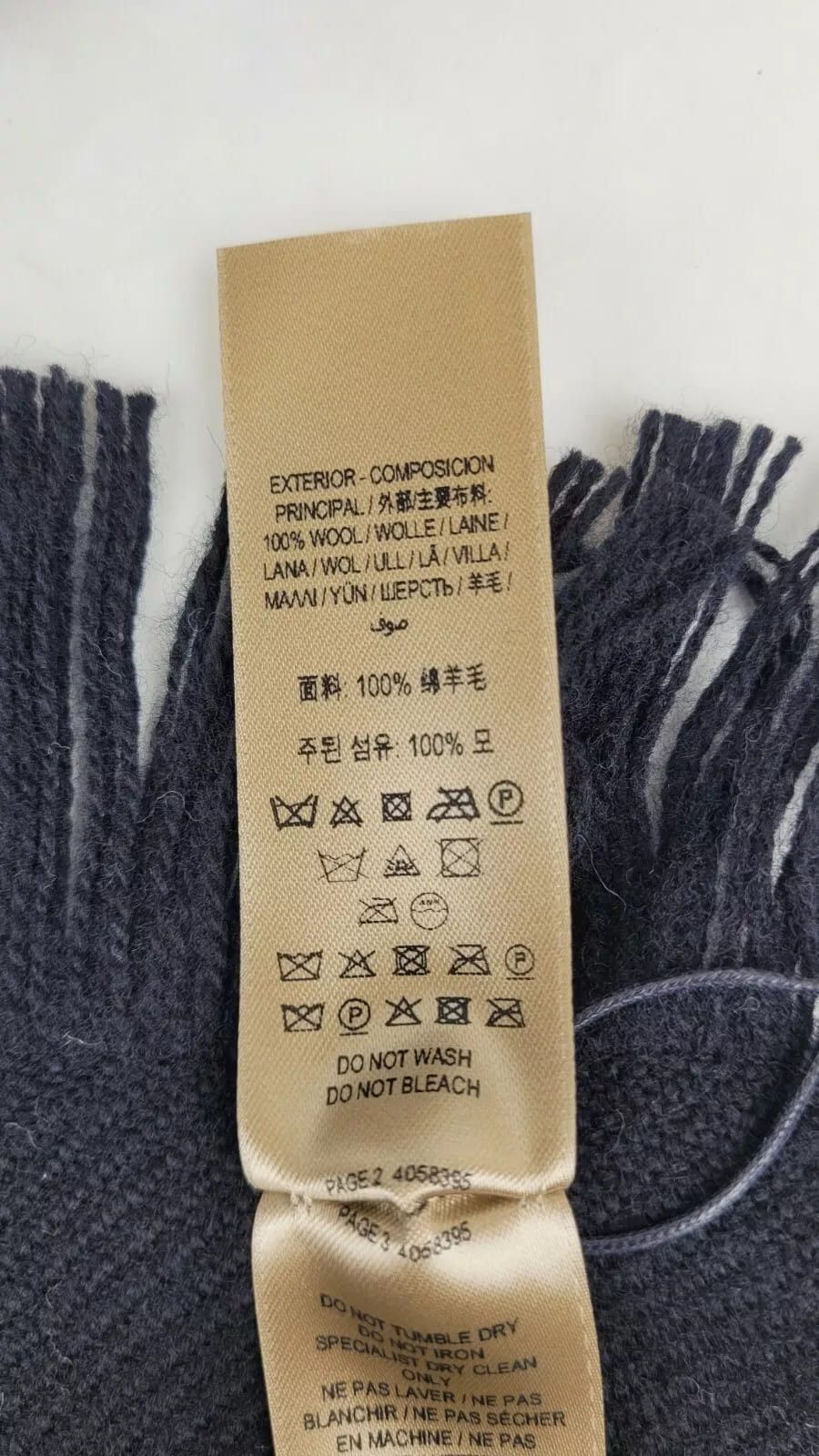Burberry Black Half Mega Fashion Check Fringe Wool Scarf Size ONE SIZE - 7 Thumbnail