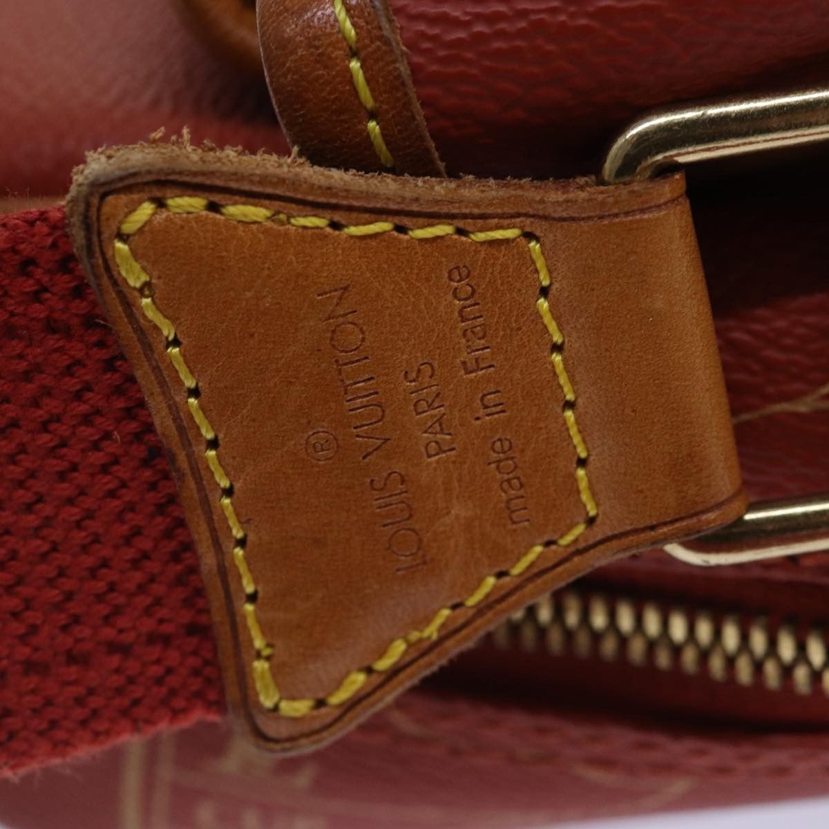 Louis Vuitton America's Cup Red Canvas Shoulder Bag (Pre-Owned) Size ONE SIZE - 6 Thumbnail