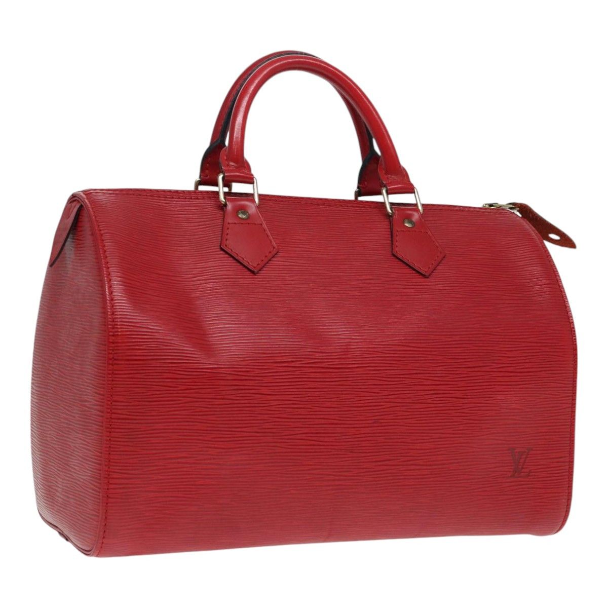 Louis Vuitton Speedy 30 Red Leather Handbag (Pre-Owned) Size ONE SIZE - 16 Thumbnail