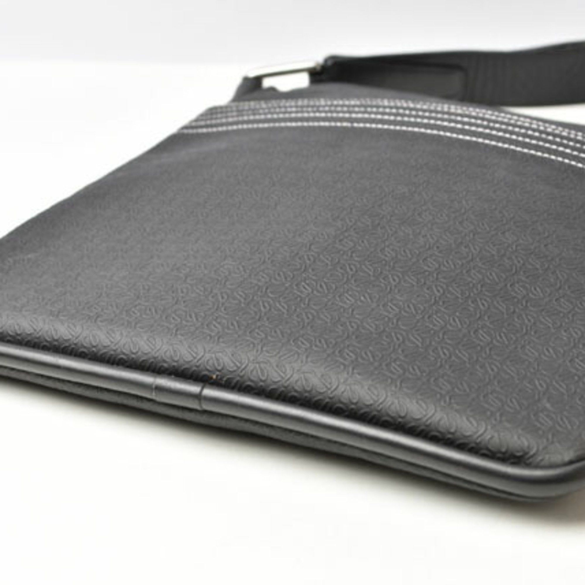 Loewe LOEWE Shoulder Bag Men's Coated Canvas Anagram Black Size ONE SIZE - 8 Thumbnail