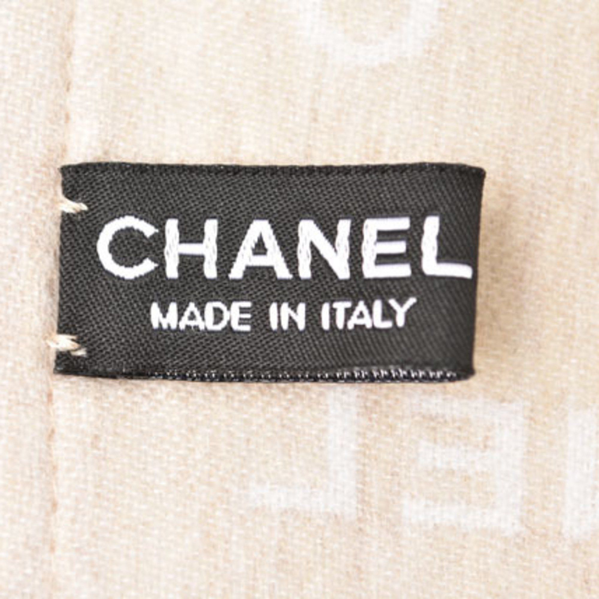 Chanel Chanel Blanket, CHANEL Reversible Blanket Mademoiselle CC Motif Wool Silk Size ONE SIZE - 9 Thumbnail