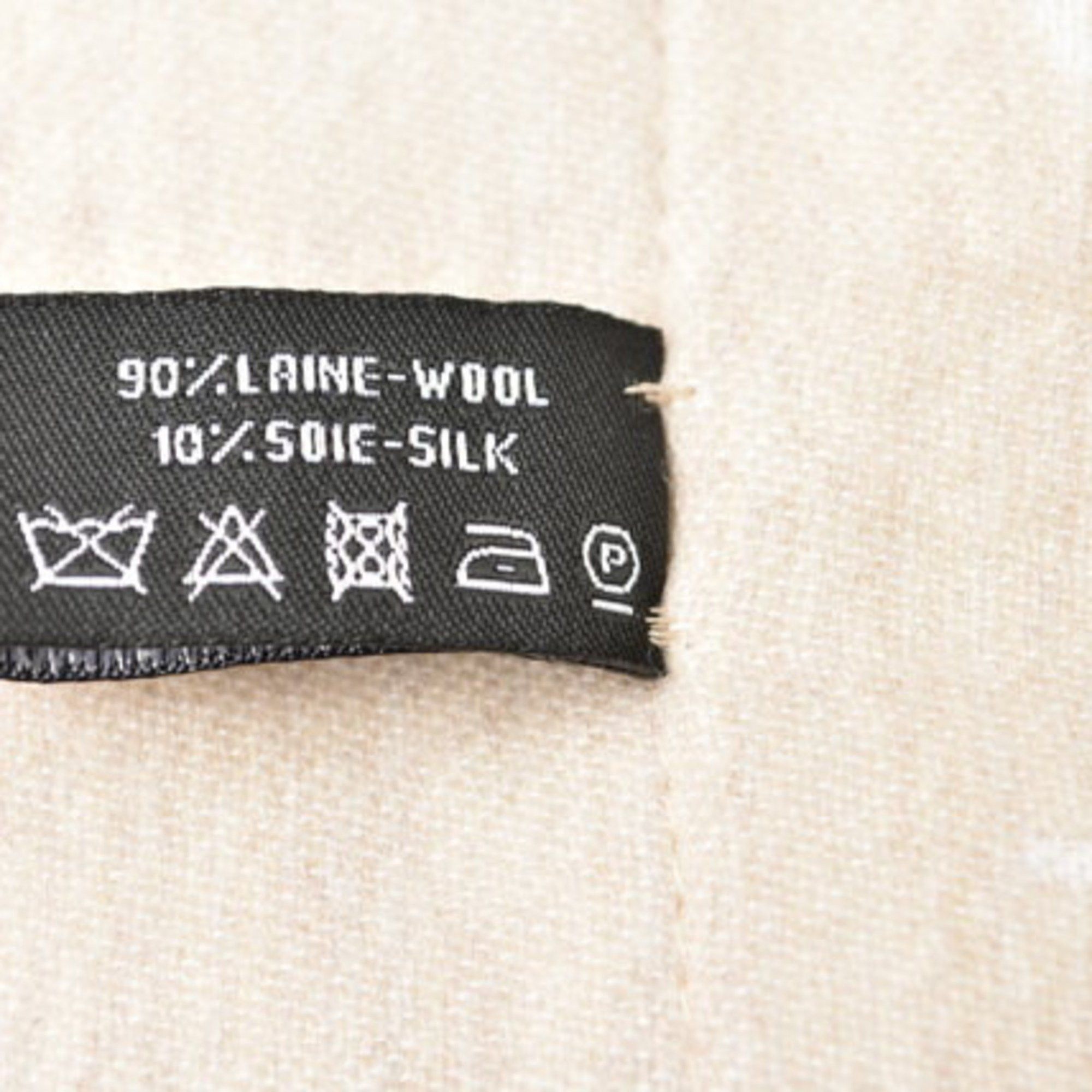 Chanel Chanel Blanket, CHANEL Reversible Blanket Mademoiselle CC Motif Wool Silk Size ONE SIZE - 10 Thumbnail