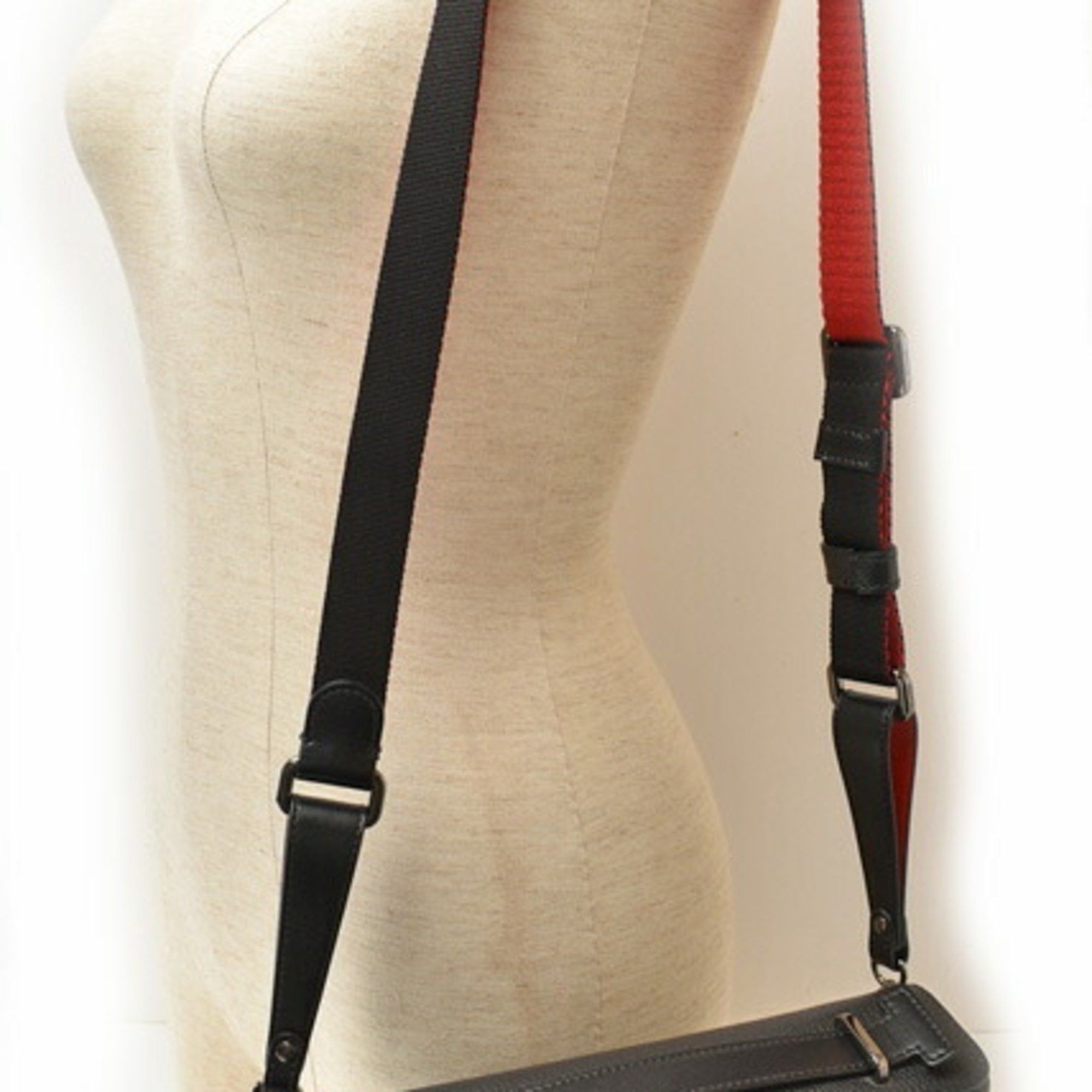 Christian Louboutin Christian Louboutin Handbag Shoulder Bag 2way Kypipouch Black Calf 3185198 Size ONE SIZE - 4 Thumbnail