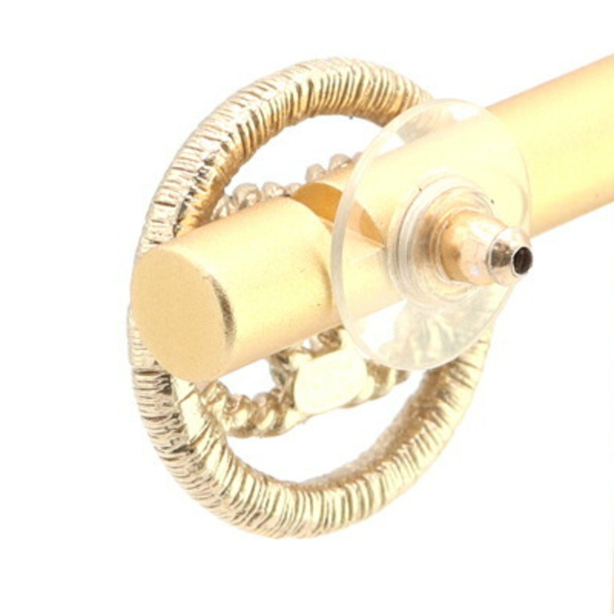 Chanel Chanel Single Earring Champagne Gold Metal 2016 Model Coco Mark Women's CHANEL Size ONE SIZE - 2 Thumbnail