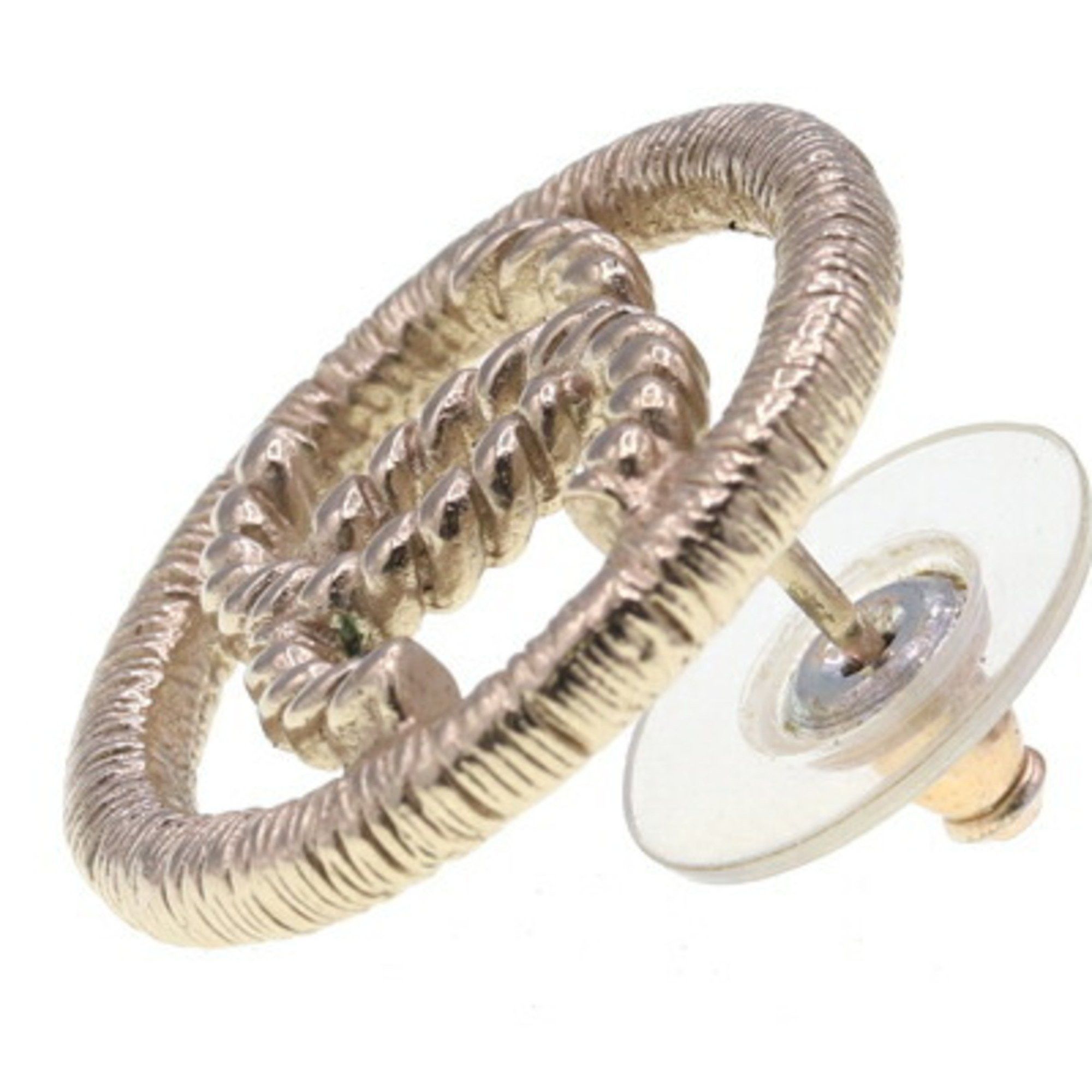 Chanel Chanel Single Earring Champagne Gold Metal 2016 Model Coco Mark Women's CHANEL Size ONE SIZE - 3 Thumbnail