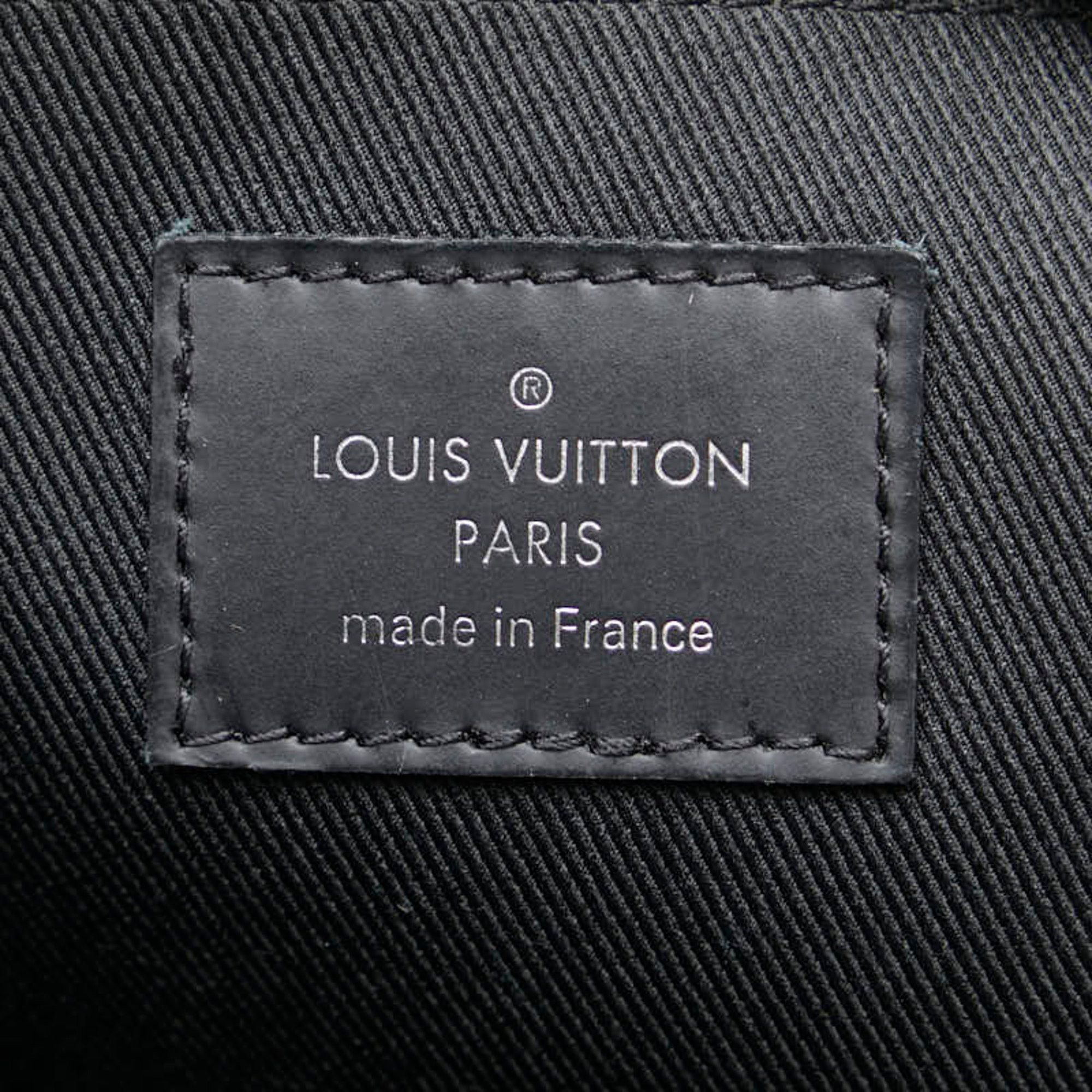 Louis Vuitton Louis Vuitton x Kim Jones Monogram Eclipse Pochette Jour GM DSMG Limited Edition Clutch Bag Black White PVC Leather Men's LOUIS VUITTON Size ONE SIZE - 8 Thumbnail