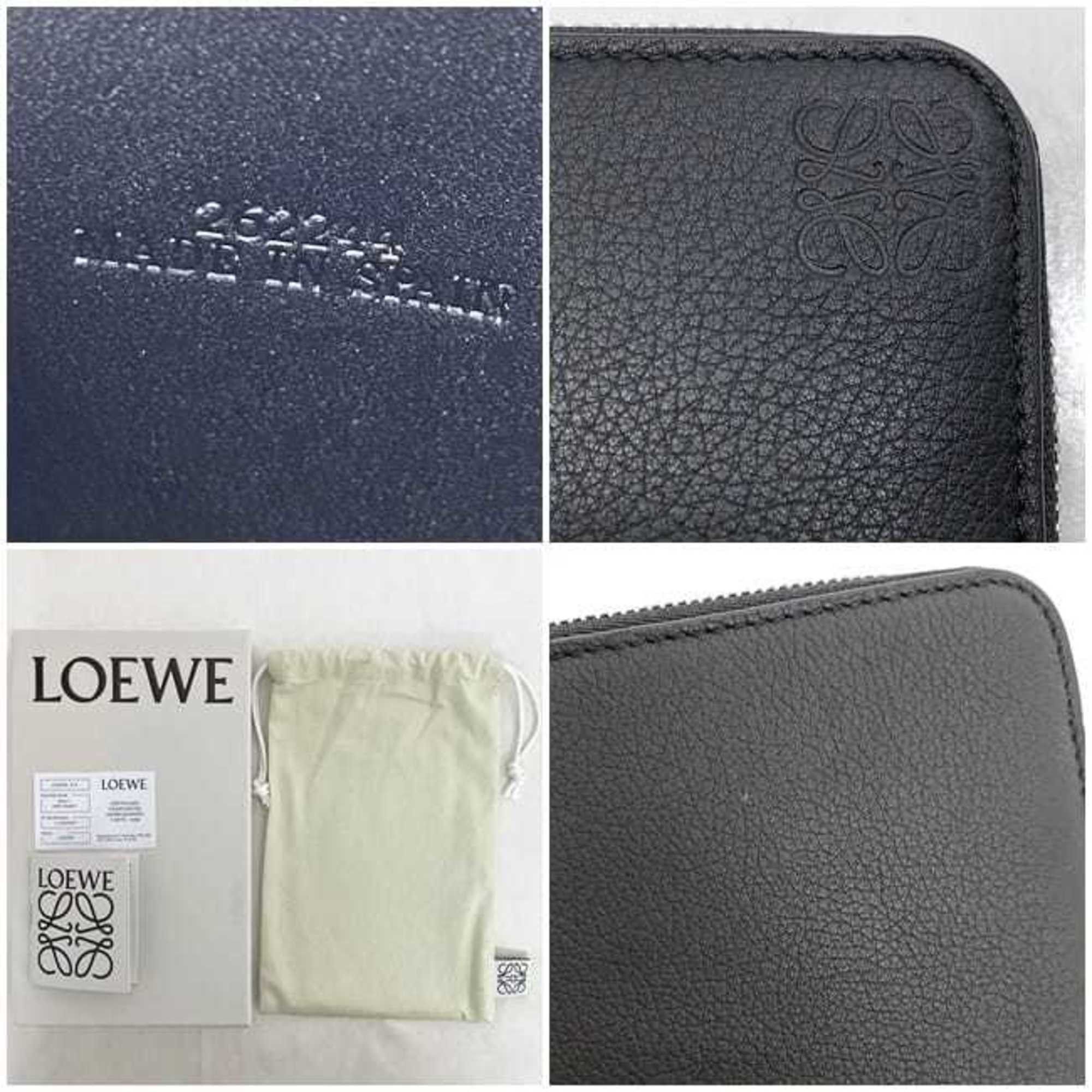 Loewe LOEWE Round Long Wallet f-21179 Black Anagram C660T12X01 Leather 262244 Unisex Card Size ONE SIZE - 11 Thumbnail