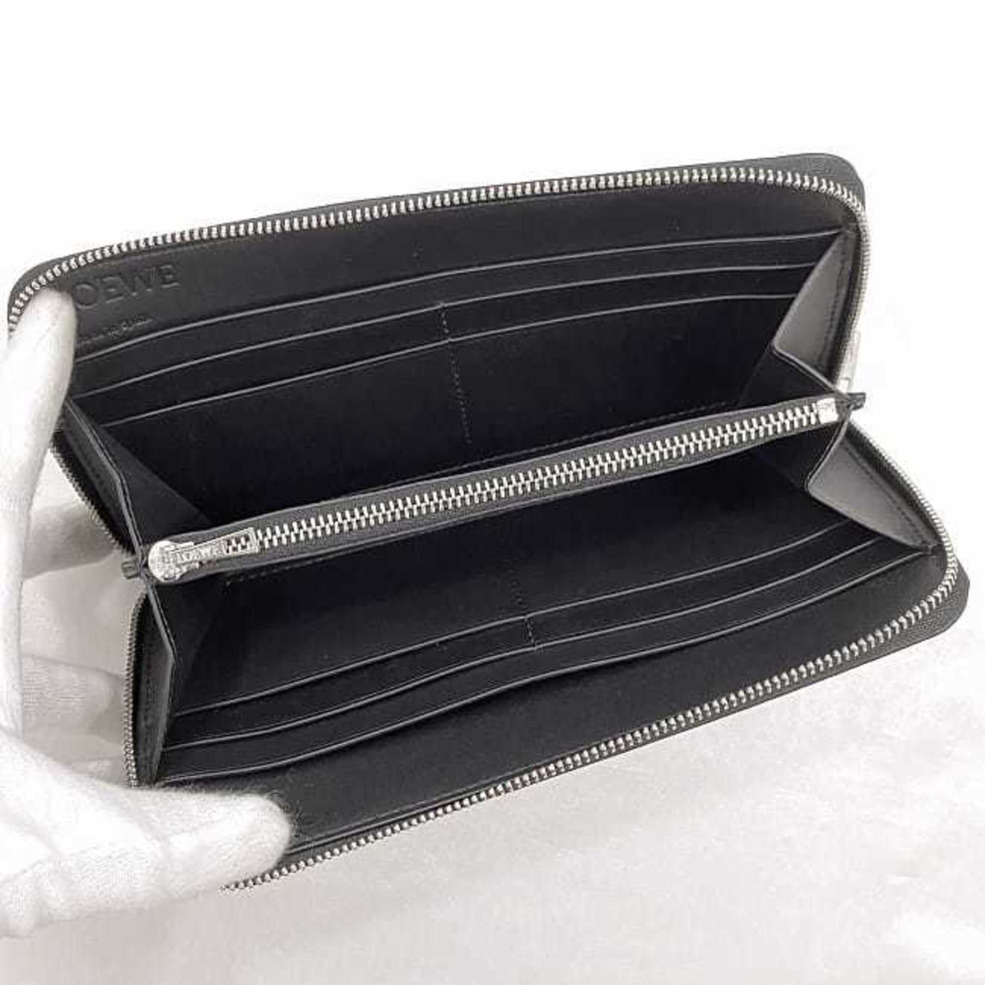 Loewe LOEWE Round Long Wallet f-21179 Black Anagram C660T12X01 Leather 262244 Unisex Card Size ONE SIZE - 4 Thumbnail
