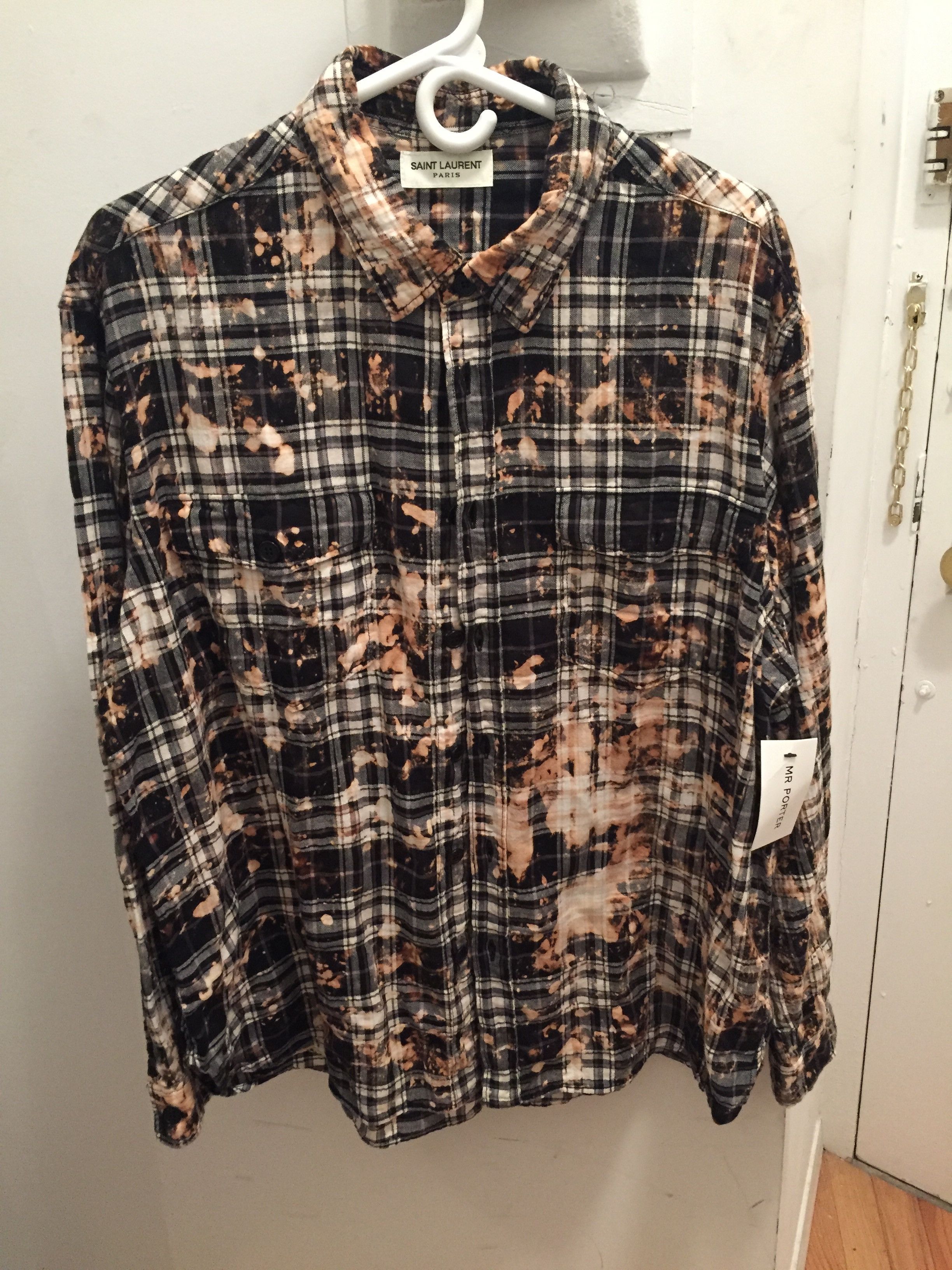 Saint laurent bleached clearance flannel