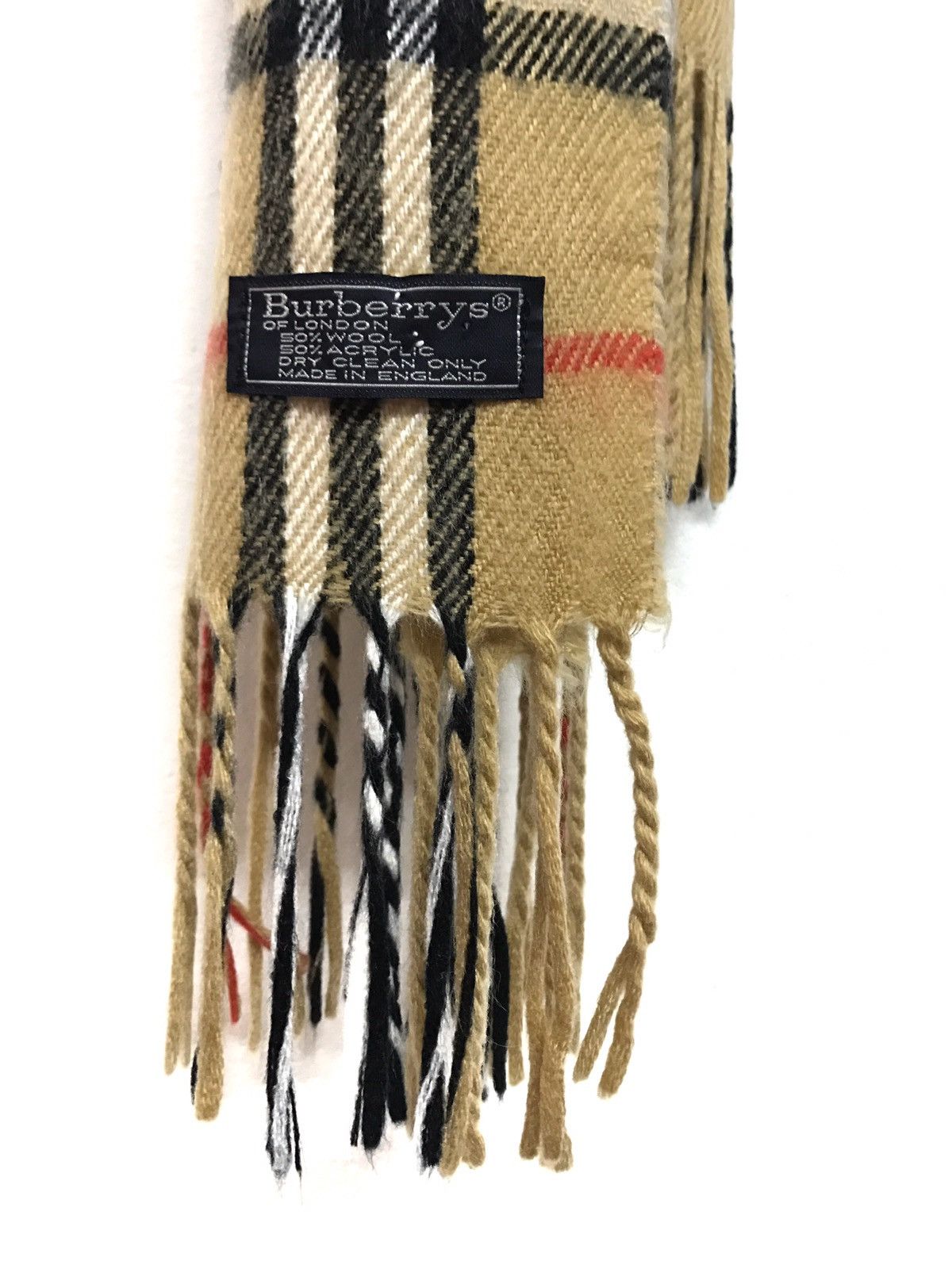 Burberry Check Nova Wool/Acrylic Scarf Size ONE SIZE - 4 Thumbnail