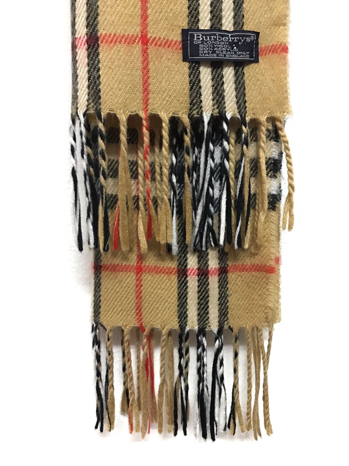 Burberry Check Nova Wool/Acrylic Scarf Size ONE SIZE - 5 Thumbnail
