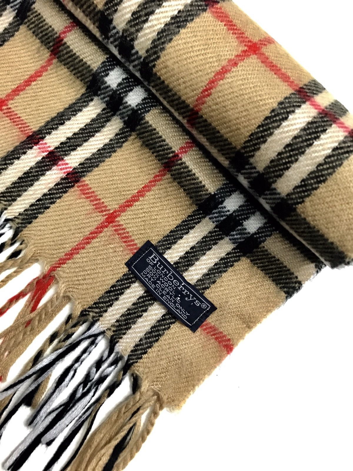 Burberry Check Nova Wool/Acrylic Scarf Size ONE SIZE - 2 Thumbnail