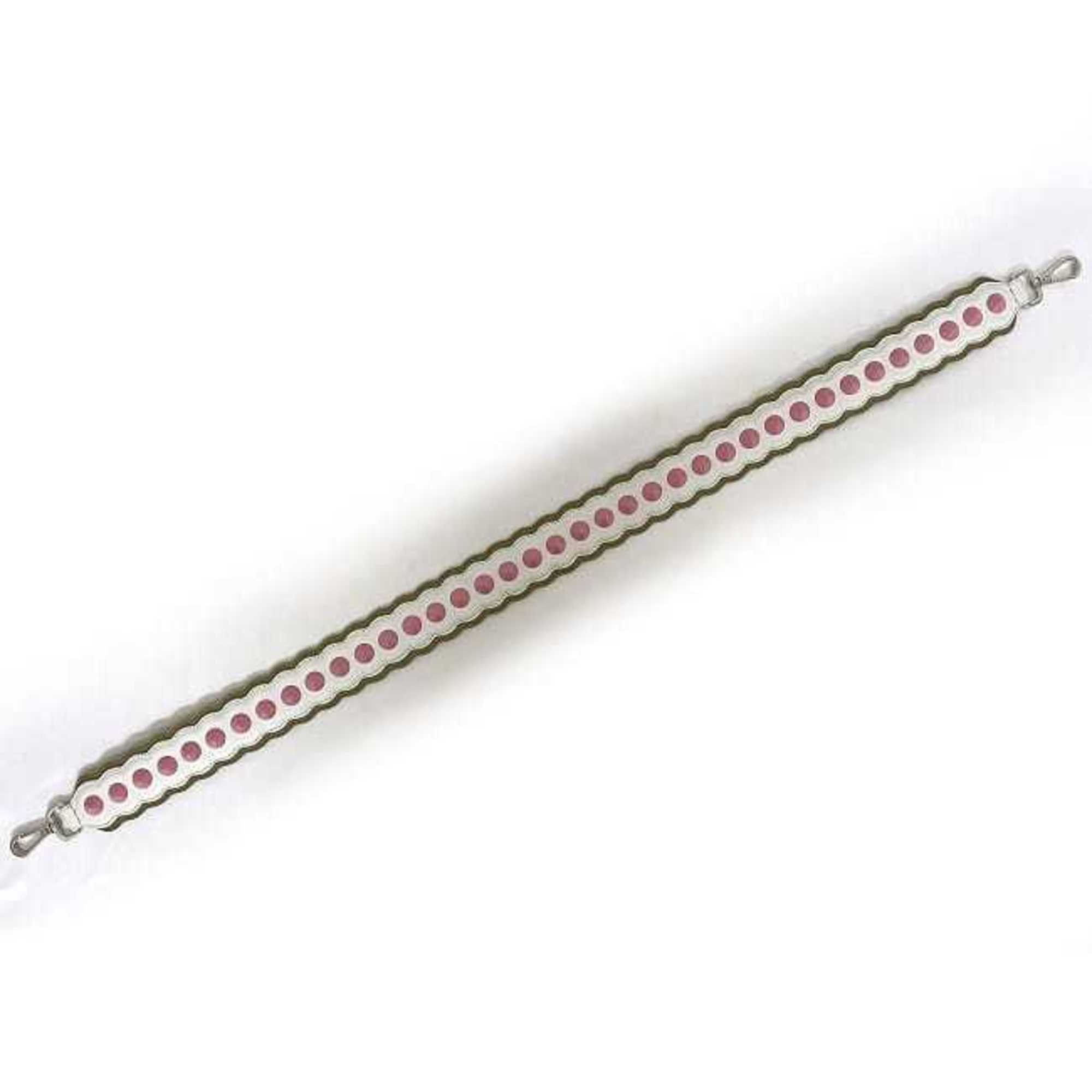 Fendi Fendi Shoulder Strap You ec-21237 White Beige Pink Leather Studs FENDI Retrofit 2way Women's Only Size ONE SIZE - 3 Thumbnail