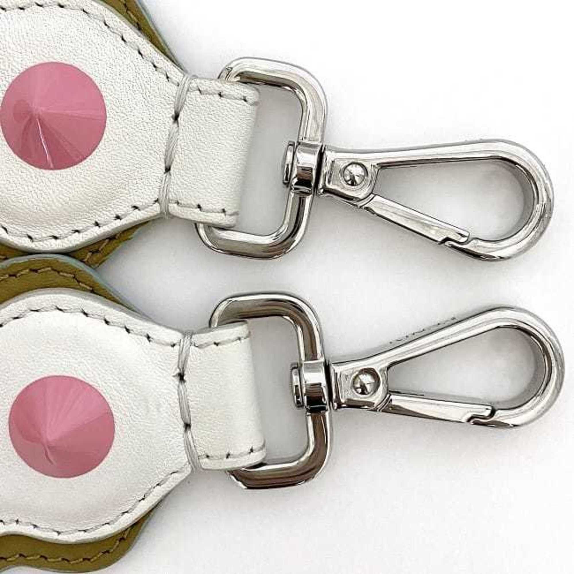 Fendi Fendi Shoulder Strap You ec-21237 White Beige Pink Leather Studs FENDI Retrofit 2way Women's Only Size ONE SIZE - 6 Thumbnail