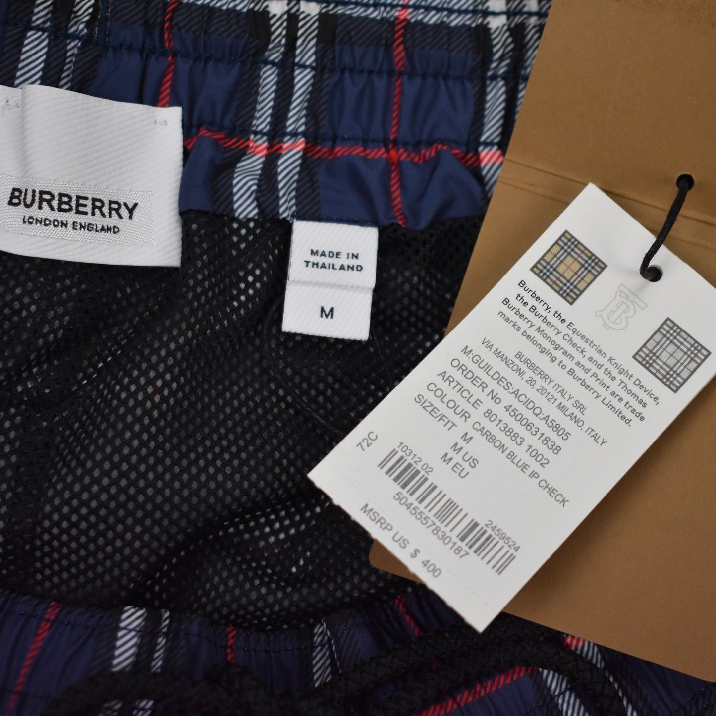 Burberry Burberry Navy Archive Check Swim Shorts Trunks Size US 32 / EU 48 - 9 Thumbnail