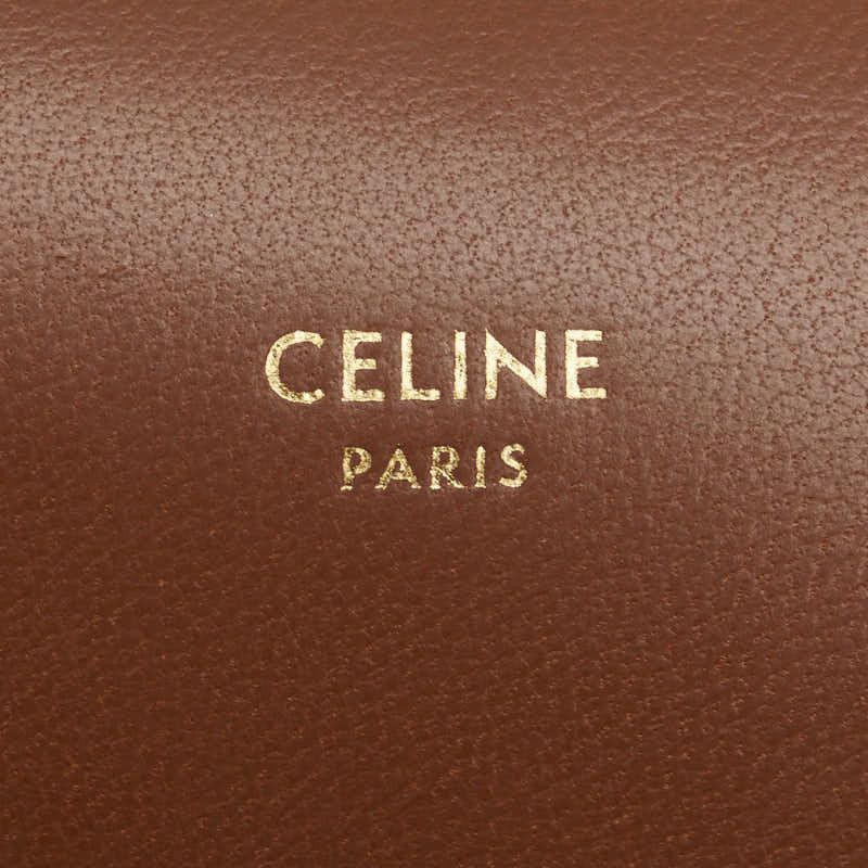 Celine Celine Celine Triomphe PVC Leather Shoulder Bag Canvas Shoulder Bag in Very Good Condition Size ONE SIZE - 6 Thumbnail