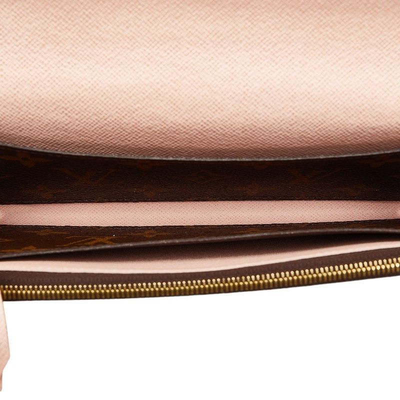 Louis Vuitton Louis Vuitton Louis Vuitton Monogram Portefeuille Emilie Long Wallet M61289 Brown Rose Ballerine Pink PVC Leather Canvas Long Wallet M61289 in Very Good Condition Size ONE SIZE - 5 Thumbnail