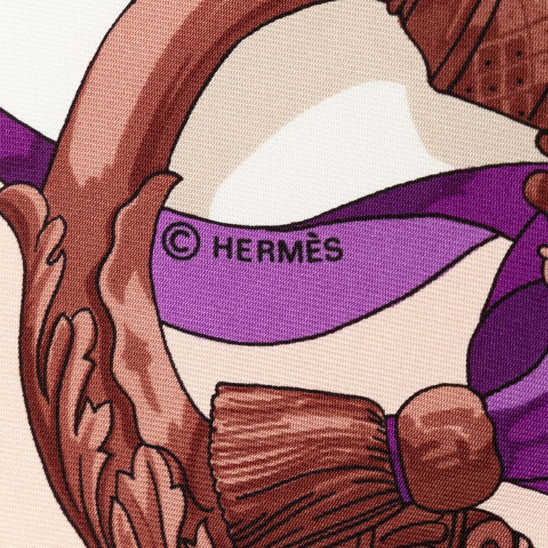Hermes Hermes Hermes Silk Scarf Carré 90 FERRONNERIE Canvas Scarf in Great Condition Size ONE SIZE - 4 Thumbnail