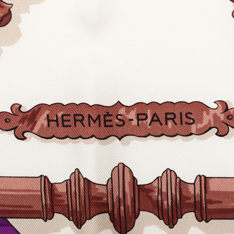 Hermes Hermes Hermes Silk Scarf Carré 90 FERRONNERIE Canvas Scarf in Great Condition Size ONE SIZE - 3 Thumbnail