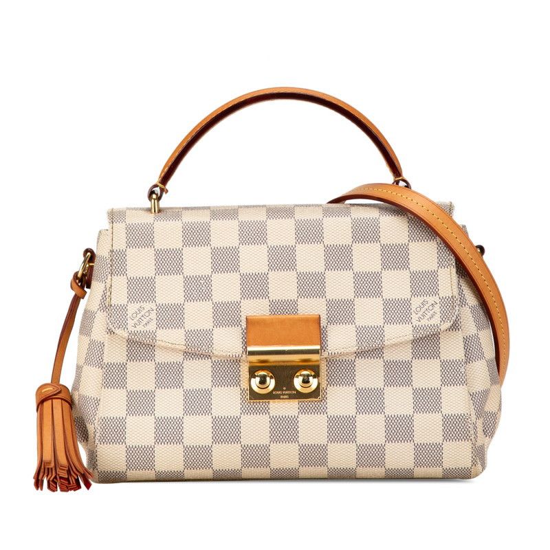 Louis Vuitton Louis Vuitton Louis Vuitton Damier Azur Croisette Handbag N41581 Canvas Handbag N41581 in Very Good Condition Size ONE SIZE - 2 Thumbnail