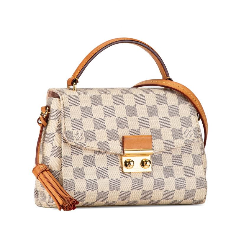 Louis Vuitton Louis Vuitton Louis Vuitton Damier Azur Croisette Handbag N41581 Canvas Handbag N41581 in Very Good Condition Size ONE SIZE - 3 Thumbnail