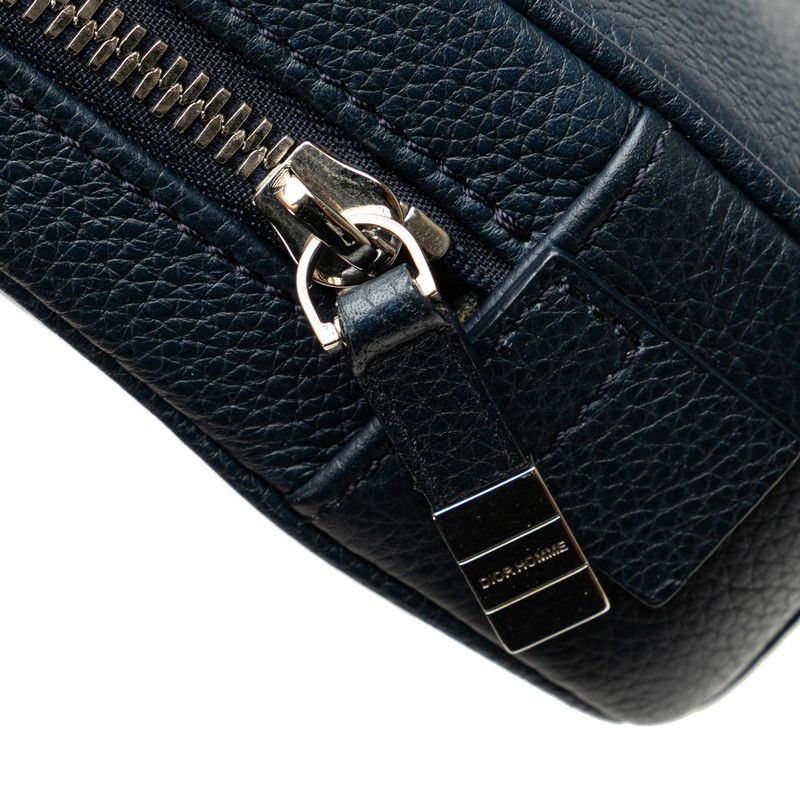 Dior Dior Dior Navy Calf Leather Clutch Bag Leather Clutch Bag in Excellent Condition Size ONE SIZE - 5 Thumbnail